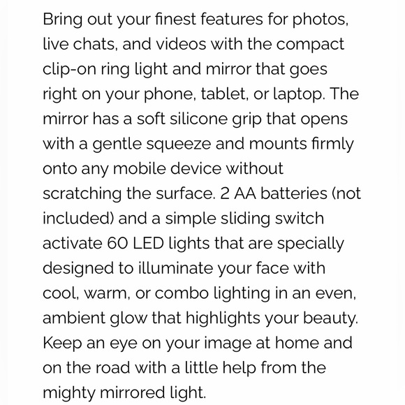 CONAIR - Travel Smart || Selfie Light - Ring Light + Mirror - Picture 9 of 12